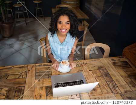 people, woman, laptop 128743377