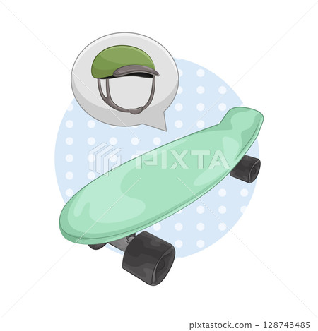 Illustration of Skateboard  128743485