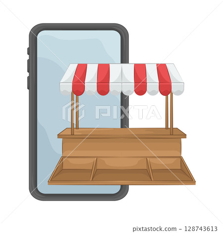 Illustration of Marketplace Illustration of Marketplace 128743613