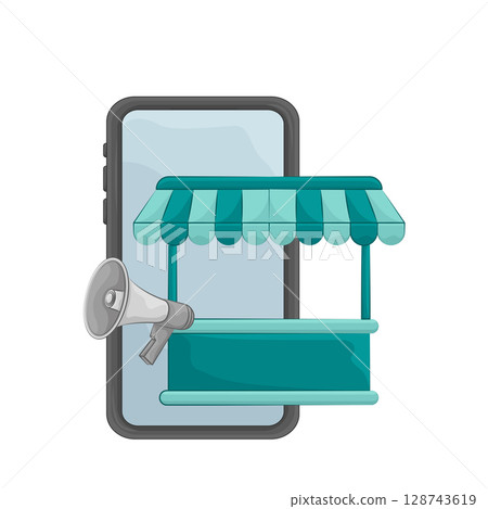 Illustration of Marketplace  128743619