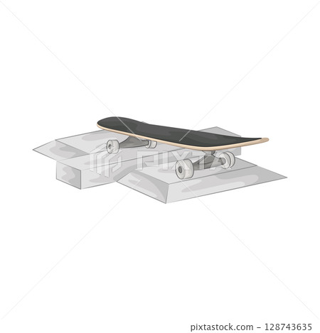 Illustration of Skateboard  128743635