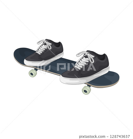 Illustration of Skateboard Illustration of Skateboard 128743637