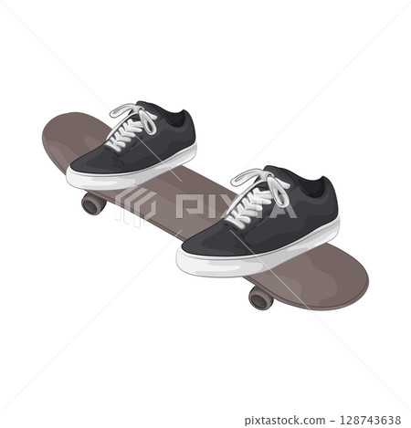 Illustration of Skateboard  128743638