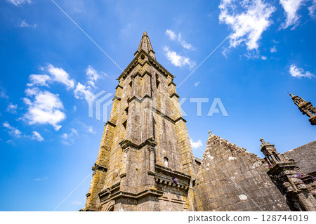 Parish close church of Commana, finistere, brittany, france Parish close church of Commana, finistere, brittany, france 128744019