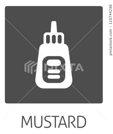 Ketchup Or Mustard Sauce Bottle Food Allergy Icon 128744286