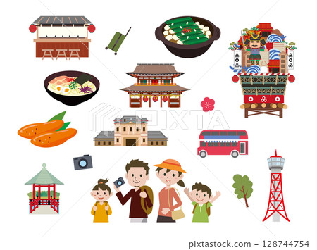 Popular tourist spots in Fukuoka 128744754
