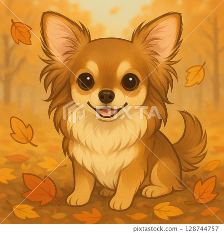 坐在落葉旁 128744757