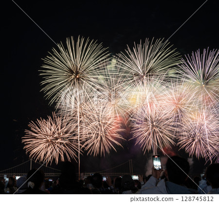 Fireworks Busan Korea Fireworks Festival Korea 128745812