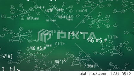 Multiple changing mathematical symbols against... - Stock Illustration ...