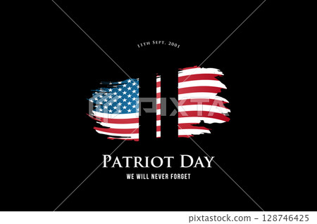 Patriot Day design features Twin towers 128746425