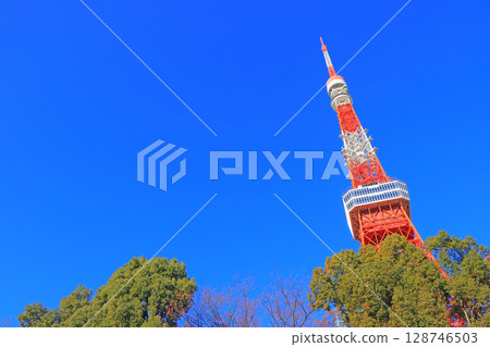 Scenery of Tokyo Tower, Minato-ku, Tokyo 128746503