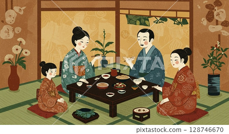 華麗又摩登！讓人想起大正時代的美女插畫 128746670