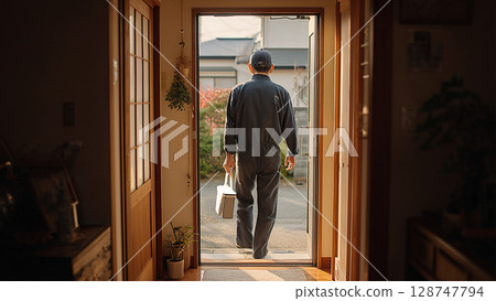 走出前門的男人 128747794