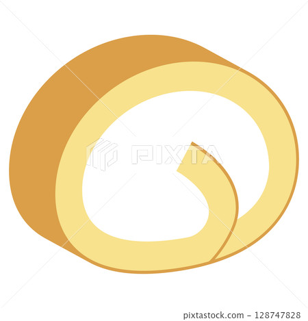 Illustration of roll cake Illustration of roll cake 128747828
