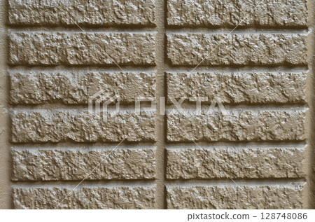 米色外牆紋理 128748086
