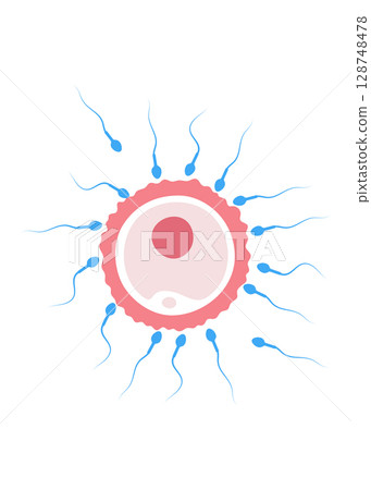 Insemination and fertalization concept stock illustration 128748478