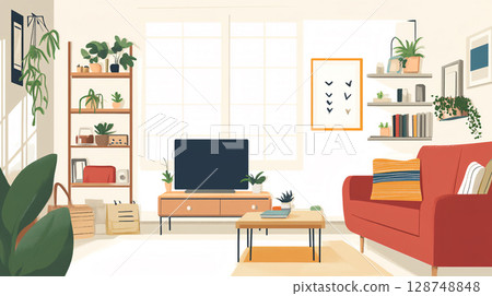 自然室內插圖 128748848