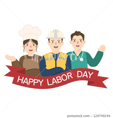 People with Various Profession. International Labor Day 128749244
