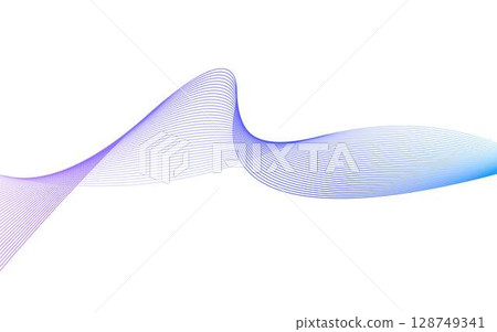 Flowing abstract wave background image material 128749341