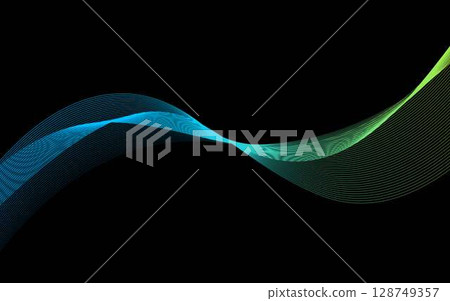 Flowing abstract wave background image material Flowing abstract wave background image material 128749357