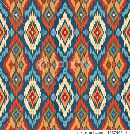 seamless ornamental pattern vintage seamless pattern 128749844