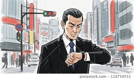 看手錶的商人 看手錶的商人 128750531