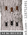 Stag Warrior 2 and the Oak Tree 128752491