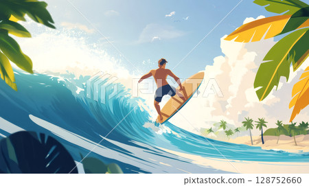 Play in the sea 128752660