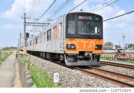 Railway: Tobu Isesaki Line 50000 Series 51057F Railway: Tobu Isesaki Line 50000 Series 51057F 128752924