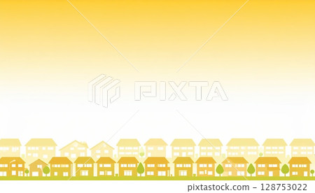 AI 圖像：黃昏時分的住宅區插圖 128753022