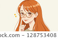 戴眼鏡的女人 128753408