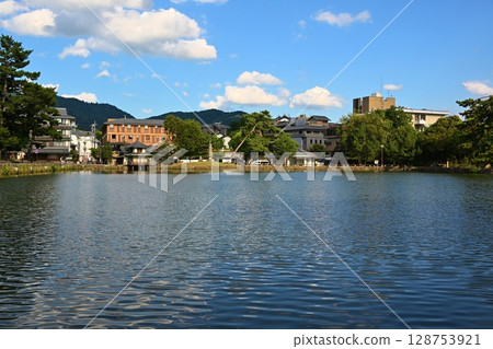 Sarusawa Pond on a summer evening, Nara Sarusawa Pond on a summer evening, Nara 128753921
