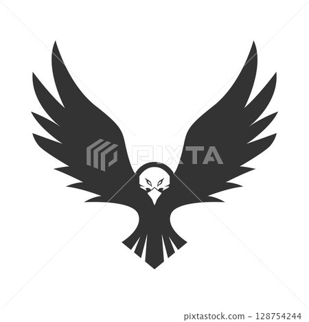 Crow logo icon design 128754244