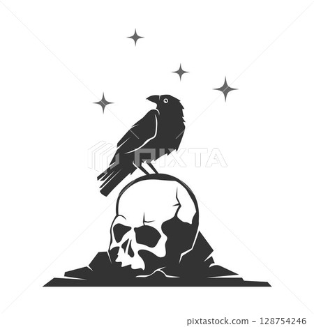 Crow logo icon design 128754246