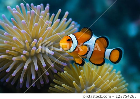 Clownfish anemone Clownfish anemone 128754263