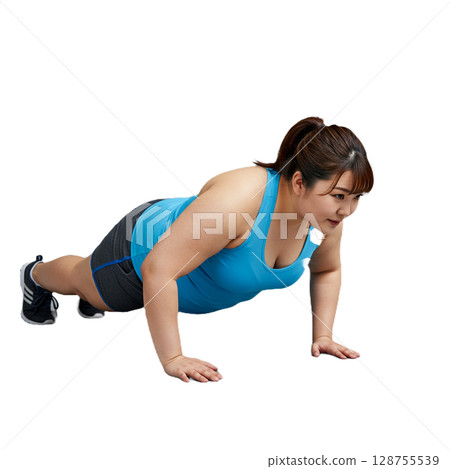 A woman with a push-up 128755539