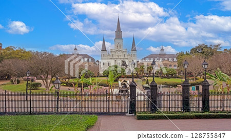 St Louis Cathedral from Jackson Square New Orleans St Louis Cathedral from Jackson Square New Orleans 128755847