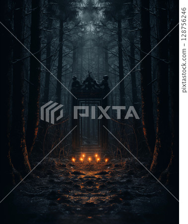 Picture of structure, abstract art, beautiful and dimensional. 128756246