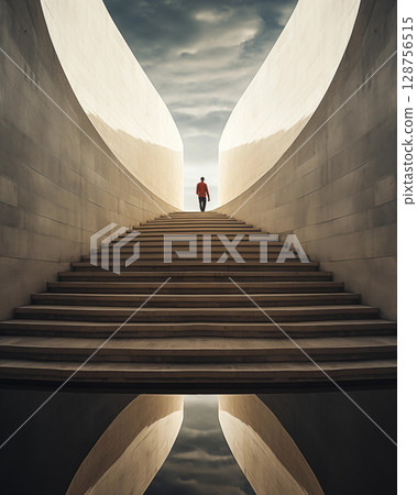 Picture of structure, abstract art, beautiful and dimensional. 128756515
