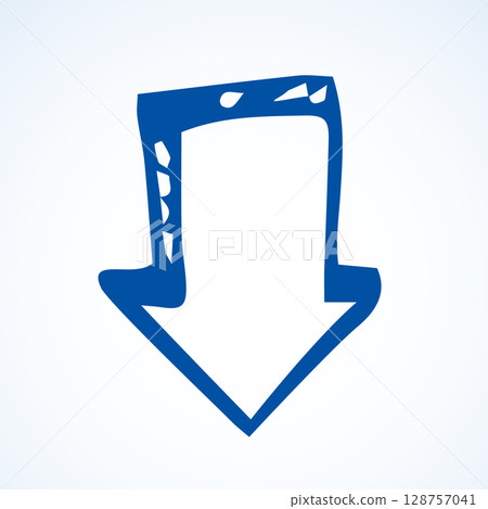 Arrow symbol. Vector drawing icon Arrow symbol. Vector drawing icon 128757041
