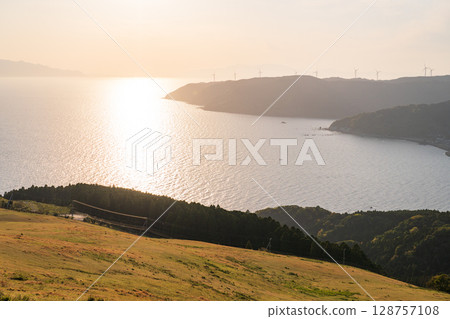 《Miyazaki Prefecture》Twilight at Cape Toi, the southernmost point of Miyazaki Prefecture 128757108