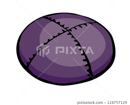 Vector drawing. Jewish clothing yarmulke 128757129