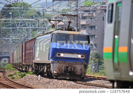 東海道本線 真鶴 JR貨運 EF200-6(吹田) JR東日本 E231系 1000系 東海道本線 真鶴 JR貨運 EF200-6(吹田) JR東日本 E231系 1000系 128757648
