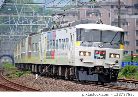 東海道本線 真鶴 JR東日本 185系列 OM09編組 (大宮) 舞子號 128757653