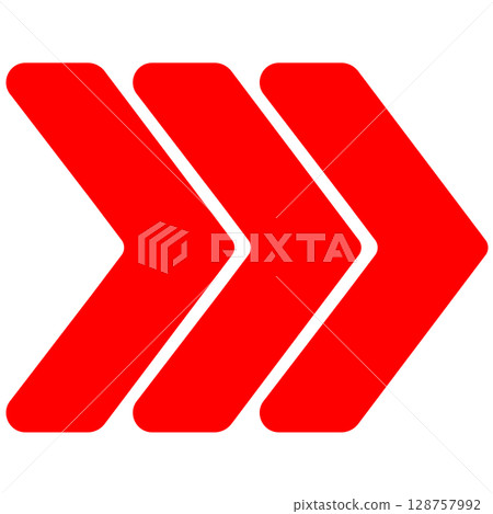 Triple red arrow icon Triple red arrow icon 128757992