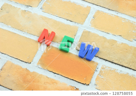 NEW lettering, distinctive expression 128758055