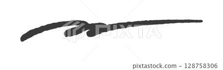 粗獷而時尚的手繪黑線－時尚塗鴉風格的簡約裝飾線條和裝飾 128758306