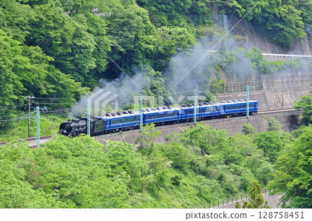 Joetsu Line Kamimaki-Minakami JR East D51-498+12 series (Takasaki) SL Minakami 128758451