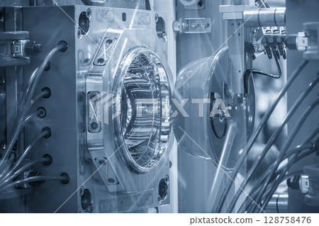 The plastic parts mass production by injection mold. The plastic parts mass production by injection mold. 128758476
