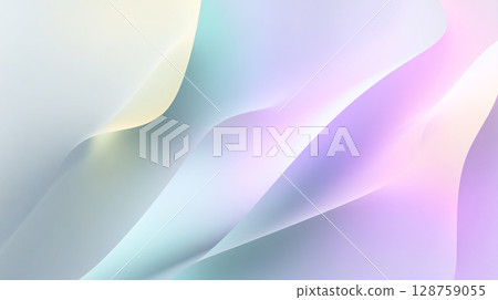 Minimalist Gradient Background with Soft Abstract Curves 128759055